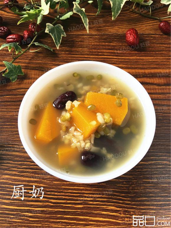 南瓜红枣绿豆汤