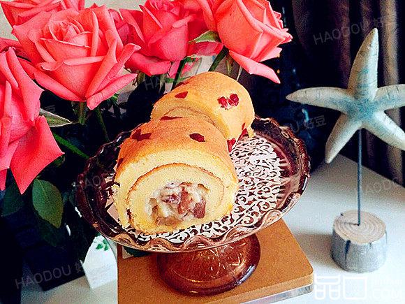 蔓越莓奶冻卷