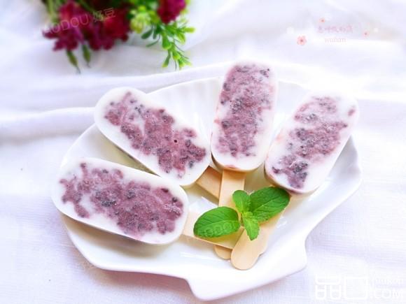 桑葚果酱酸奶雪糕