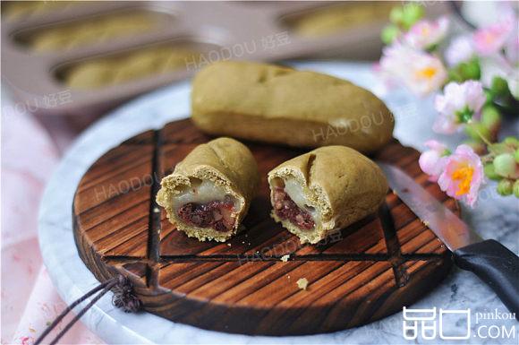 抹茶红豆麻薯夹心软欧