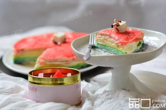 彩红千层蛋糕