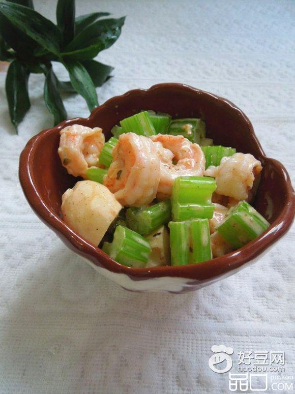马蹄虾仁沙拉