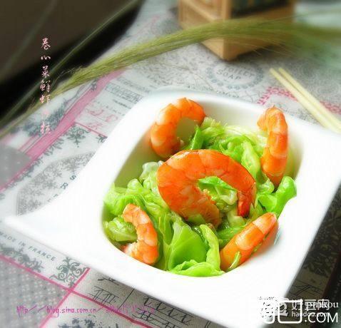鲜虾卷心菜沙拉