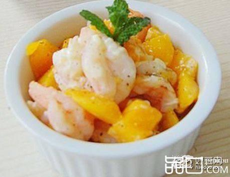 虾仁芒果沙拉