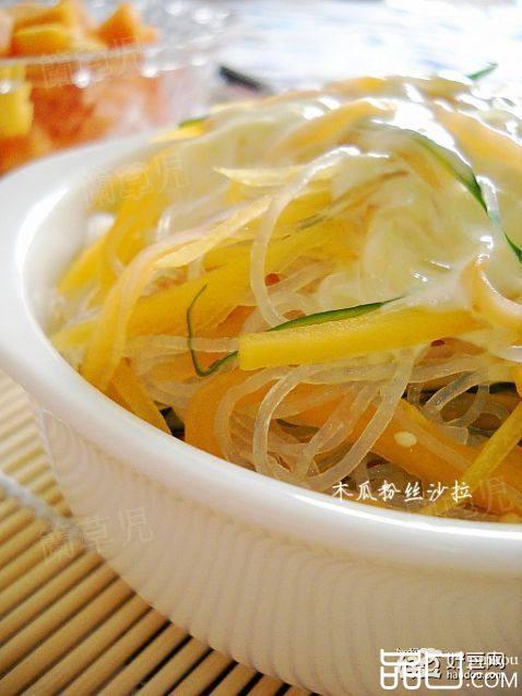 酸甜开胃之木瓜粉丝沙