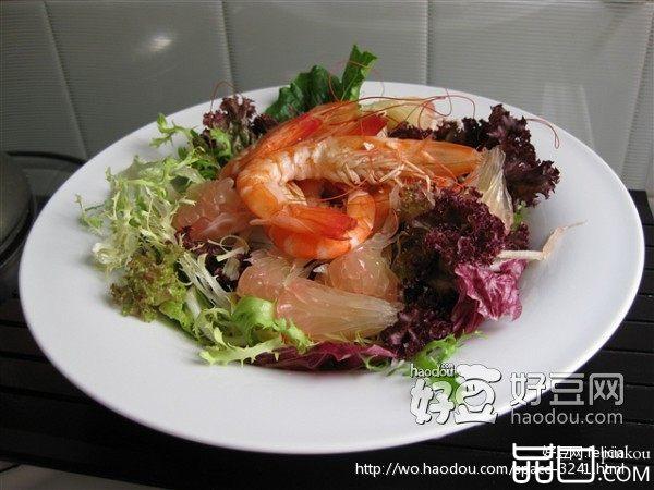 大虾柚子生菜沙拉