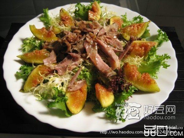 无花果鸭肉沙拉