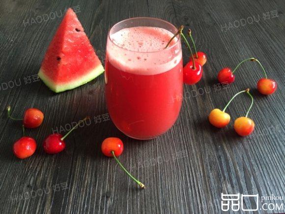 西瓜樱桃果汁#新鲜从