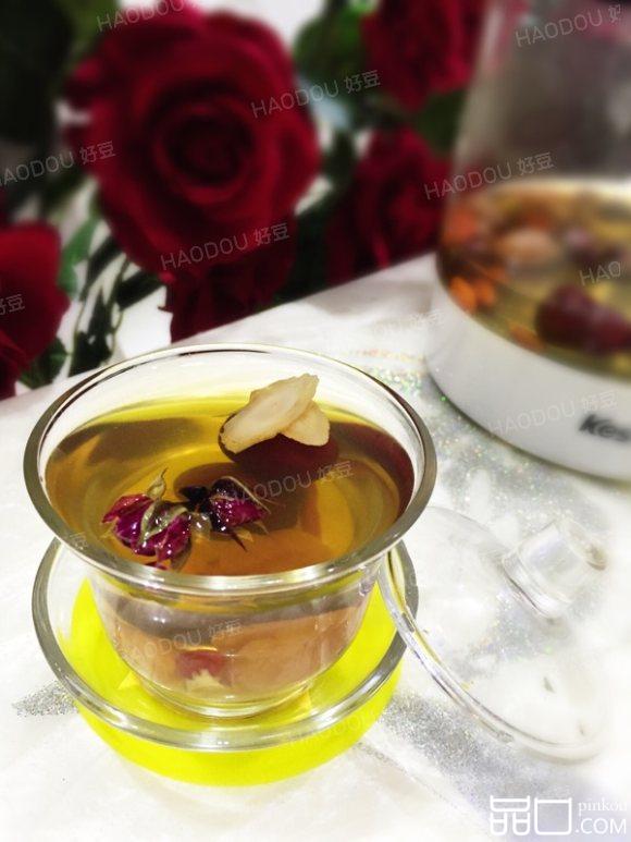 西洋参玫瑰花茶