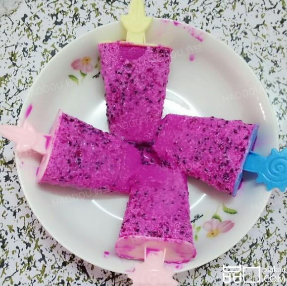 火龙果雪糕#妙搭新食