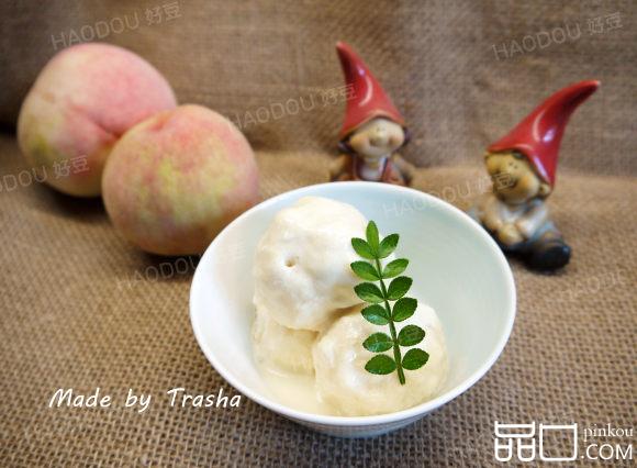 水蜜桃冰淇淋