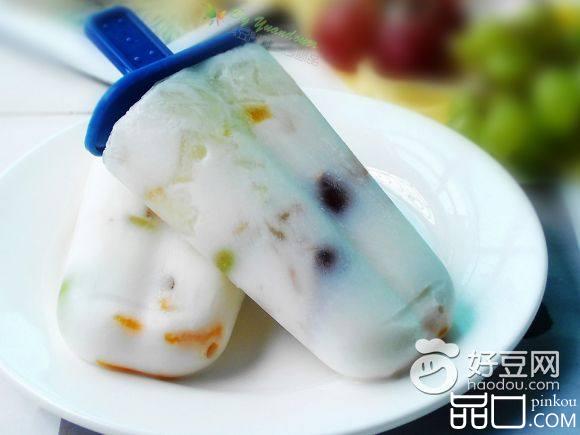酸奶水果冰棒