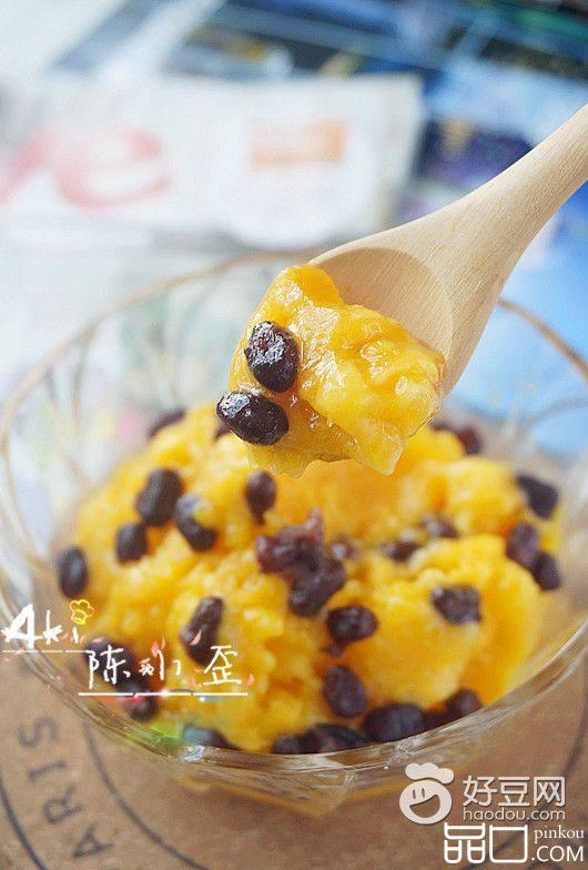 蜜豆芒果冰淇淋