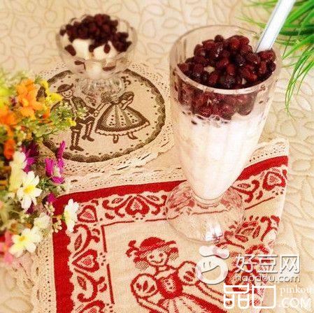 蜜豆酸奶沙冰