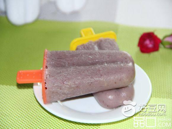 红豆牛奶冰棍