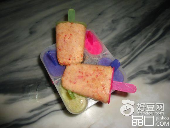 酸奶樱桃冰棍