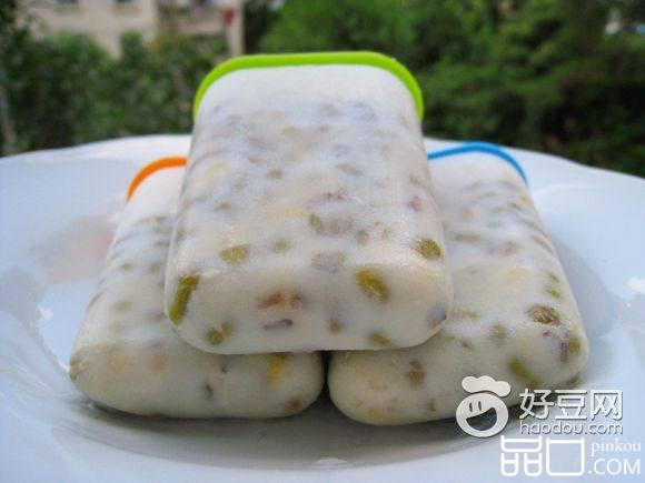 牛奶绿豆冰棍