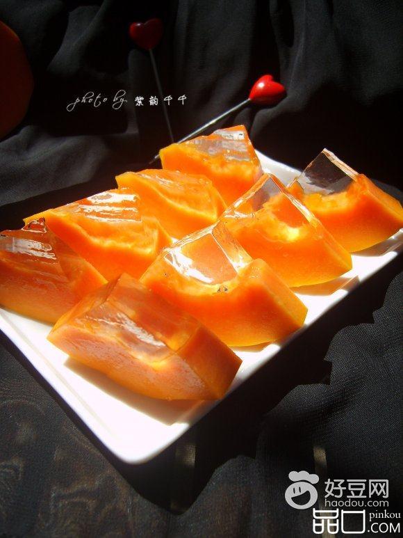木瓜凉粉冻
