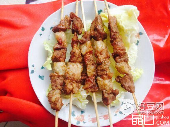 微波炉版烤肉串