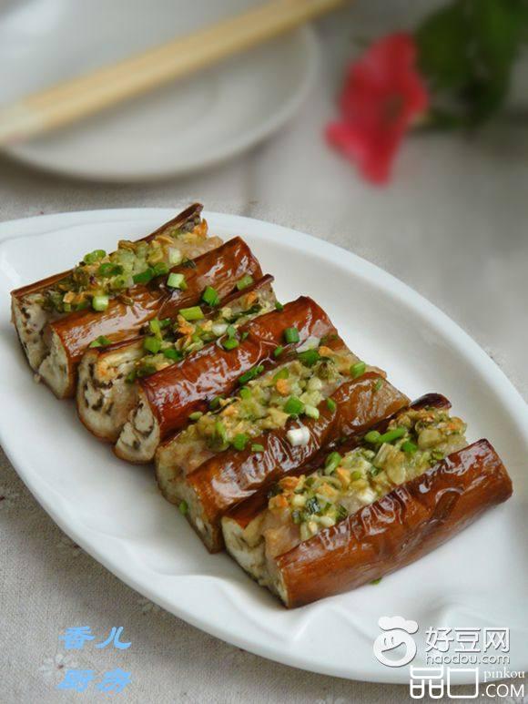 蒜泥肉末烤茄子