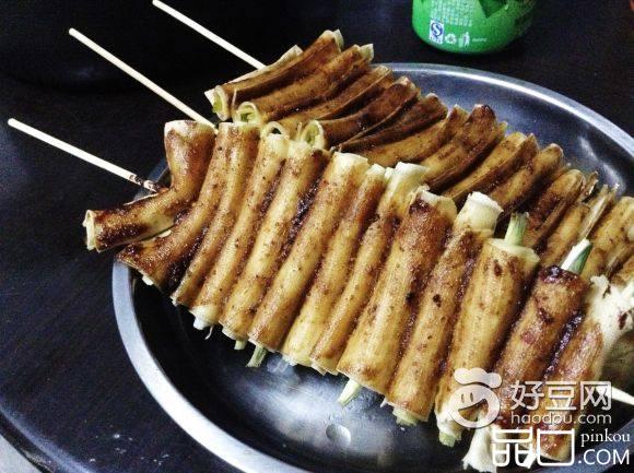 烤豆腐卷葱