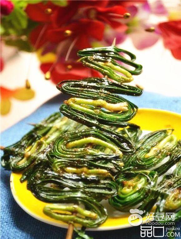 烤韭菜串