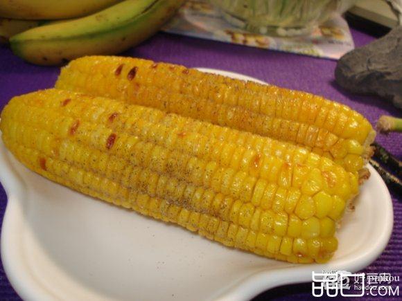 孜然黑椒烤玉米
