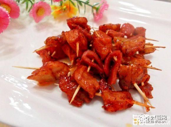 蜜汁烤鸡肉串