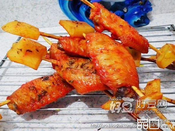 蒜香鸡翅串