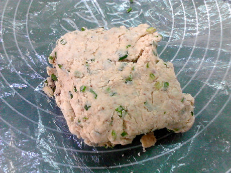 葱香菠萝蜜核咸司康步骤8