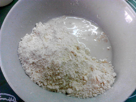 青椒豆干司康步骤6