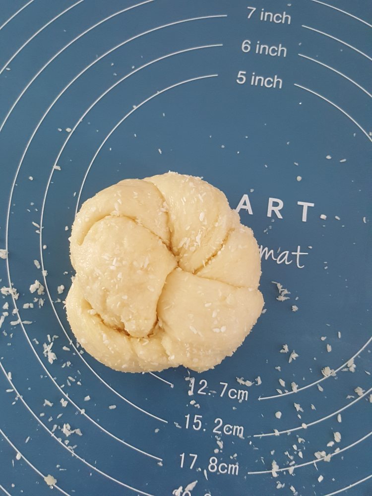 椰蓉老面包步骤10