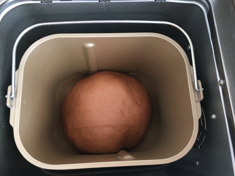 麻薯夹心可可味软欧步骤7