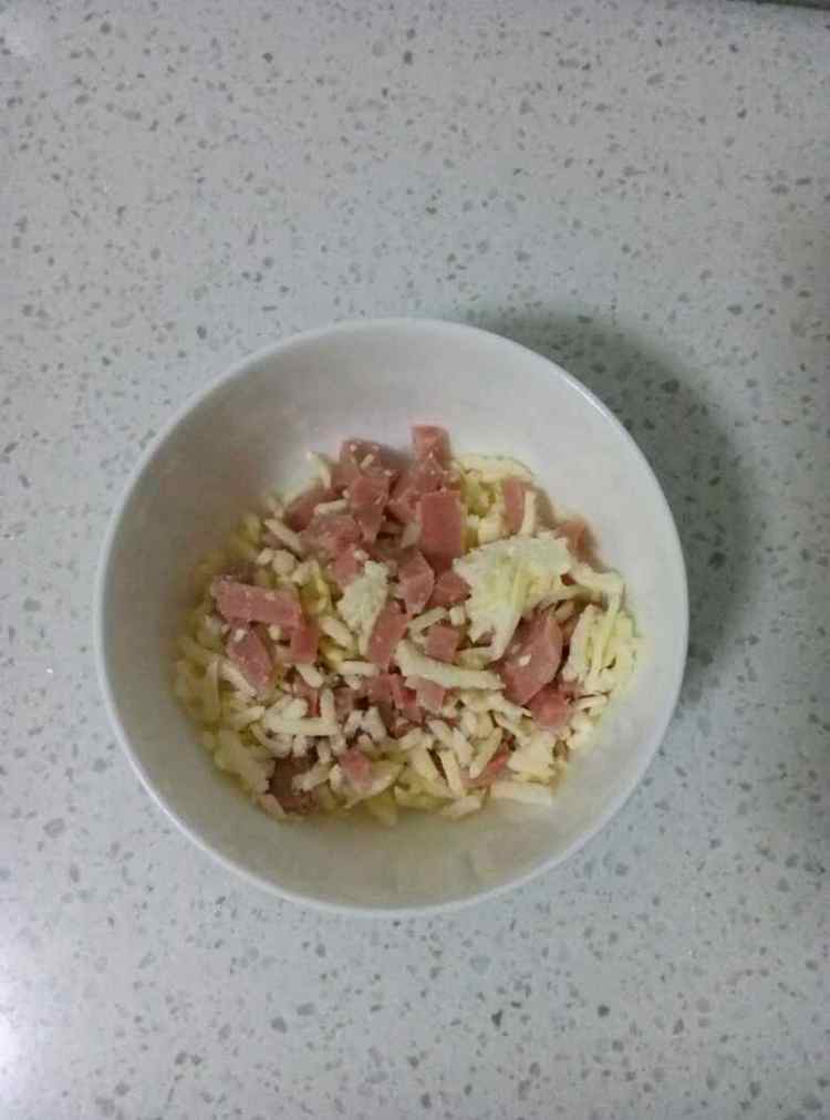马苏里火腿面包步骤8
