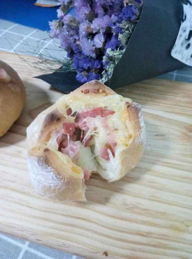 马苏里火腿面包步骤15