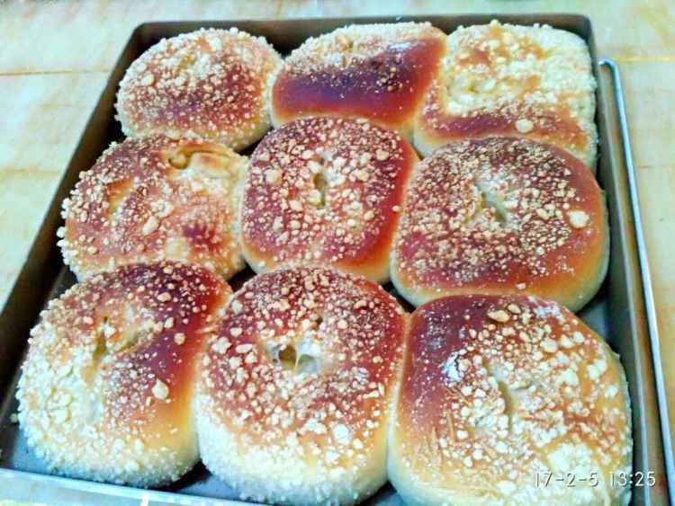 酥粒苹果馅面包步骤9