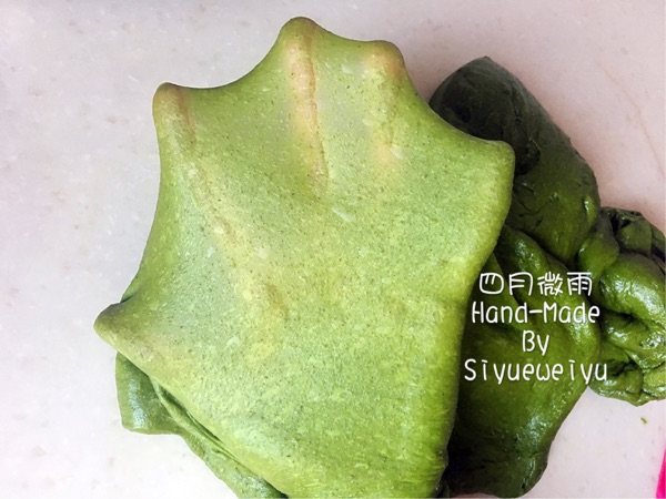 抹茶麻薯软欧包步骤1
