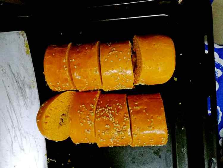 黄金奶酪肉松卷步骤14