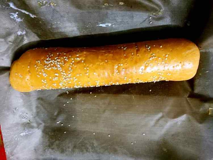 黄金奶酪肉松卷步骤13