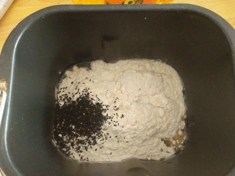 黑芝麻吐司（玉米油版步骤1