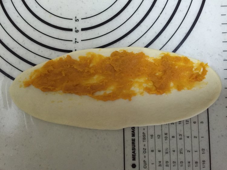 南瓜牛奶排包步骤13