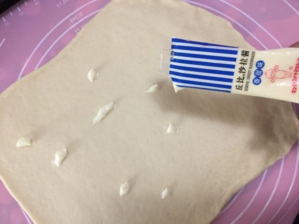 香葱火腿沙拉面包步骤9