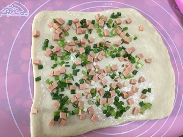 香葱火腿沙拉面包步骤11