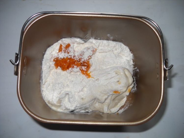 南瓜老面包步骤4