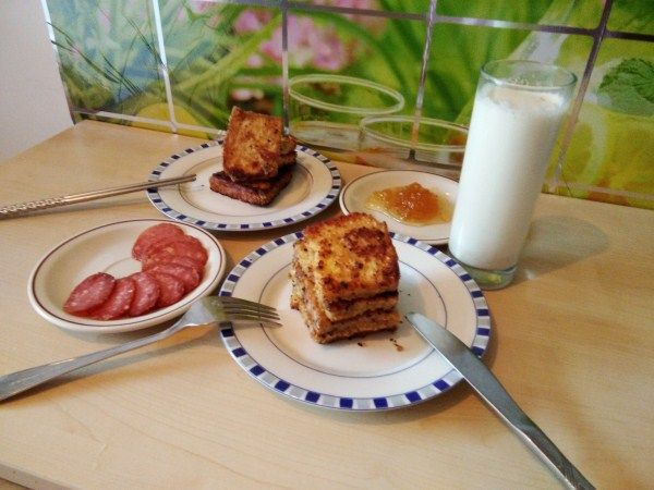 燕麦胚煎鸡蛋面包片步骤11