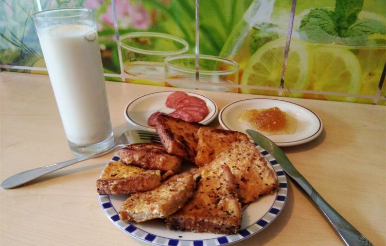 燕麦胚煎鸡蛋面包片步骤8