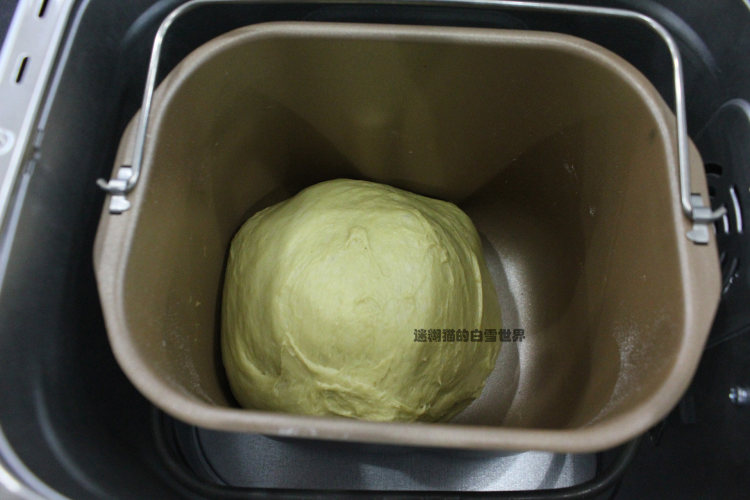 抹茶红豆吐司步骤5