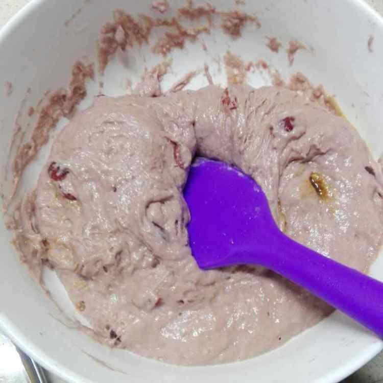 免揉蔓越莓紫薯欧包步骤4