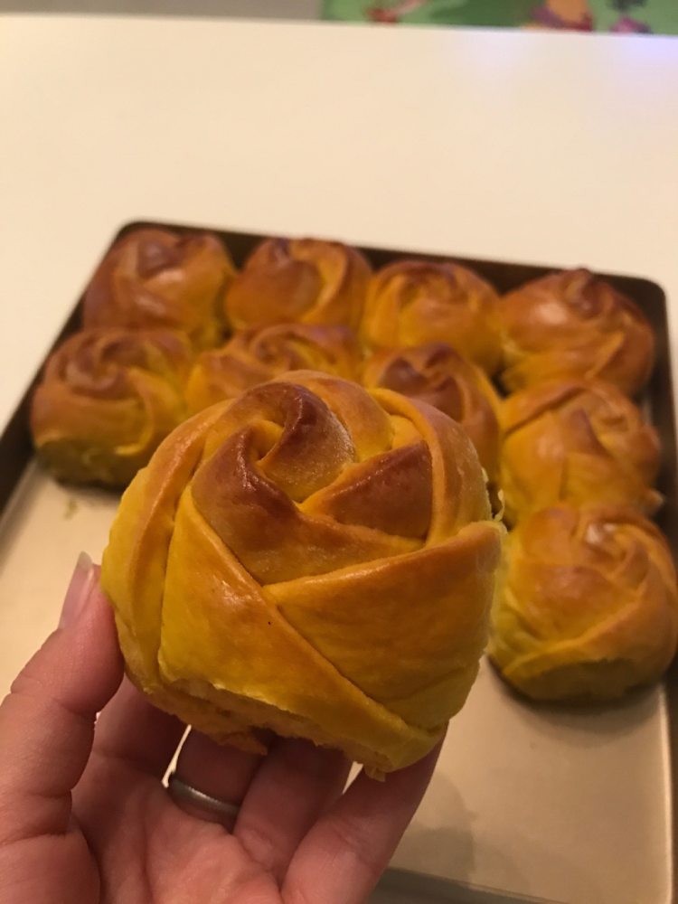 南瓜玫瑰花面包步骤9