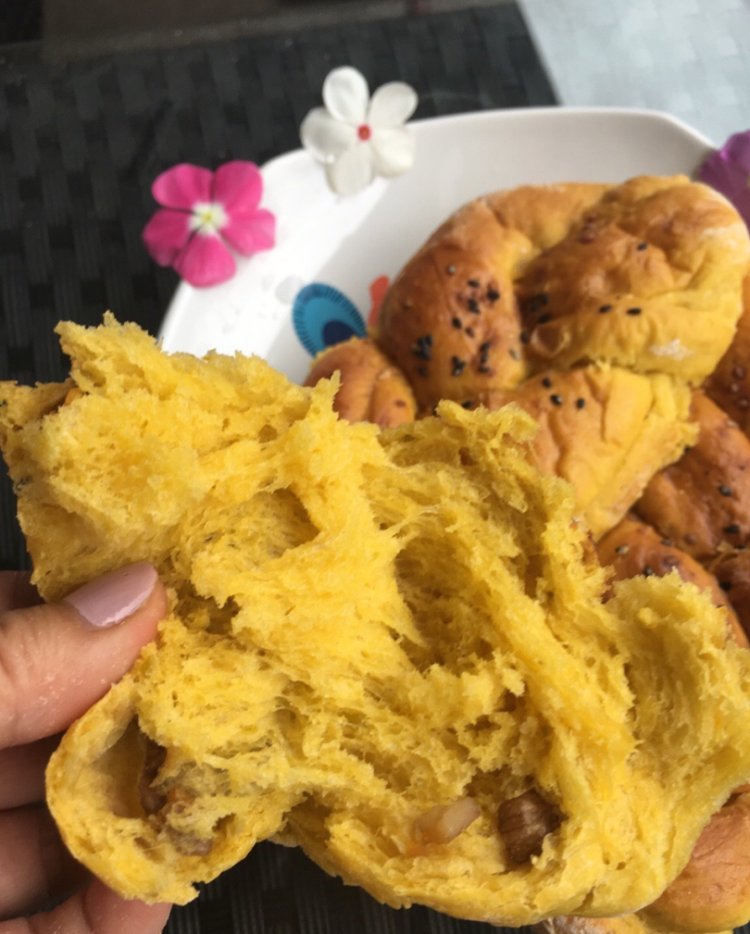 南瓜辫子面包步骤8